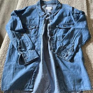 Old Navy girls lightweight denim shirt